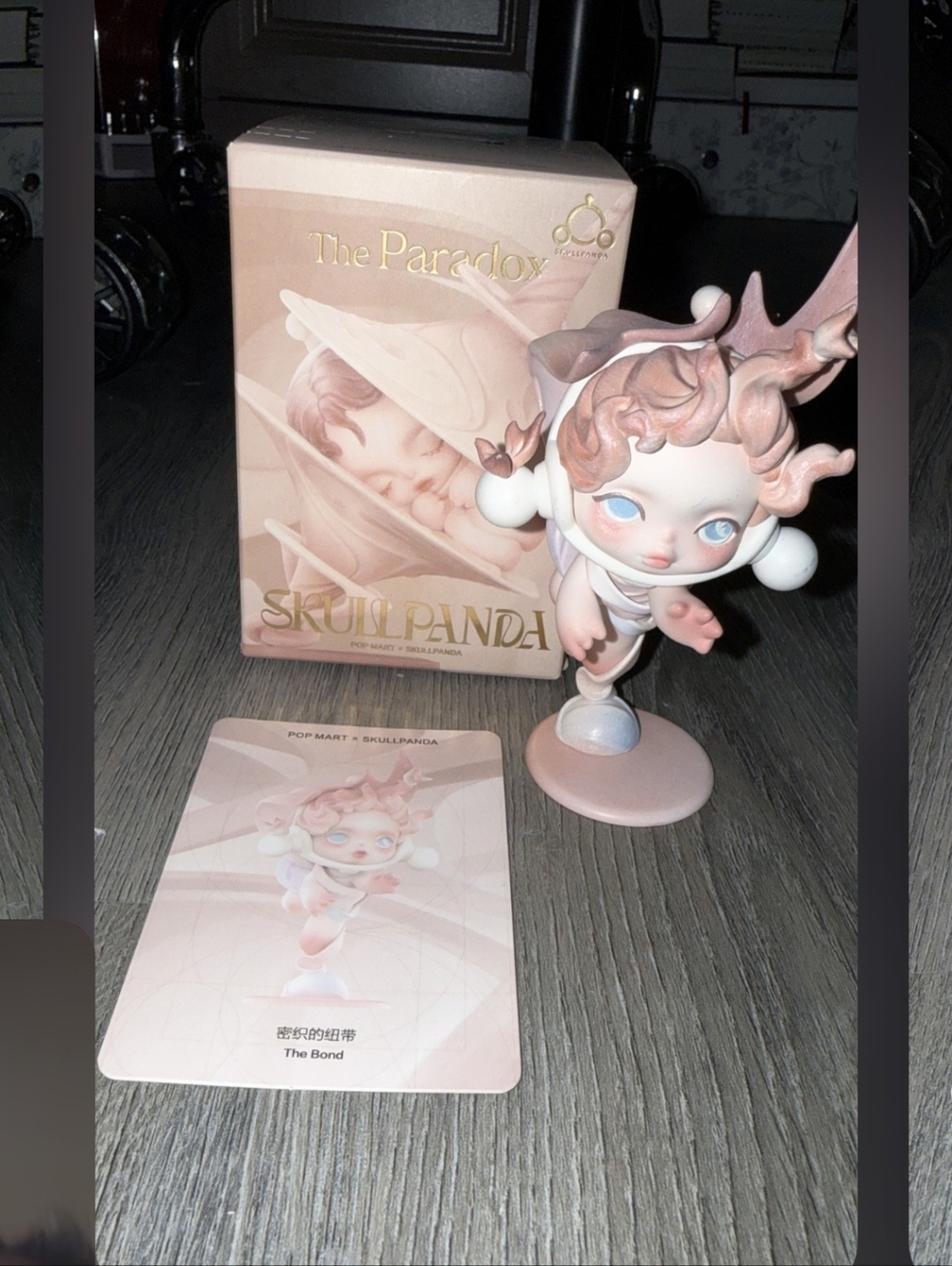 Skullpanda The Paradox Vinyl Figure in Pastel Pink